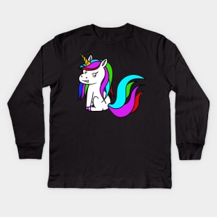 Unicorn Evil Eyes Team or Gift Shirt Kids Long Sleeve T-Shirt